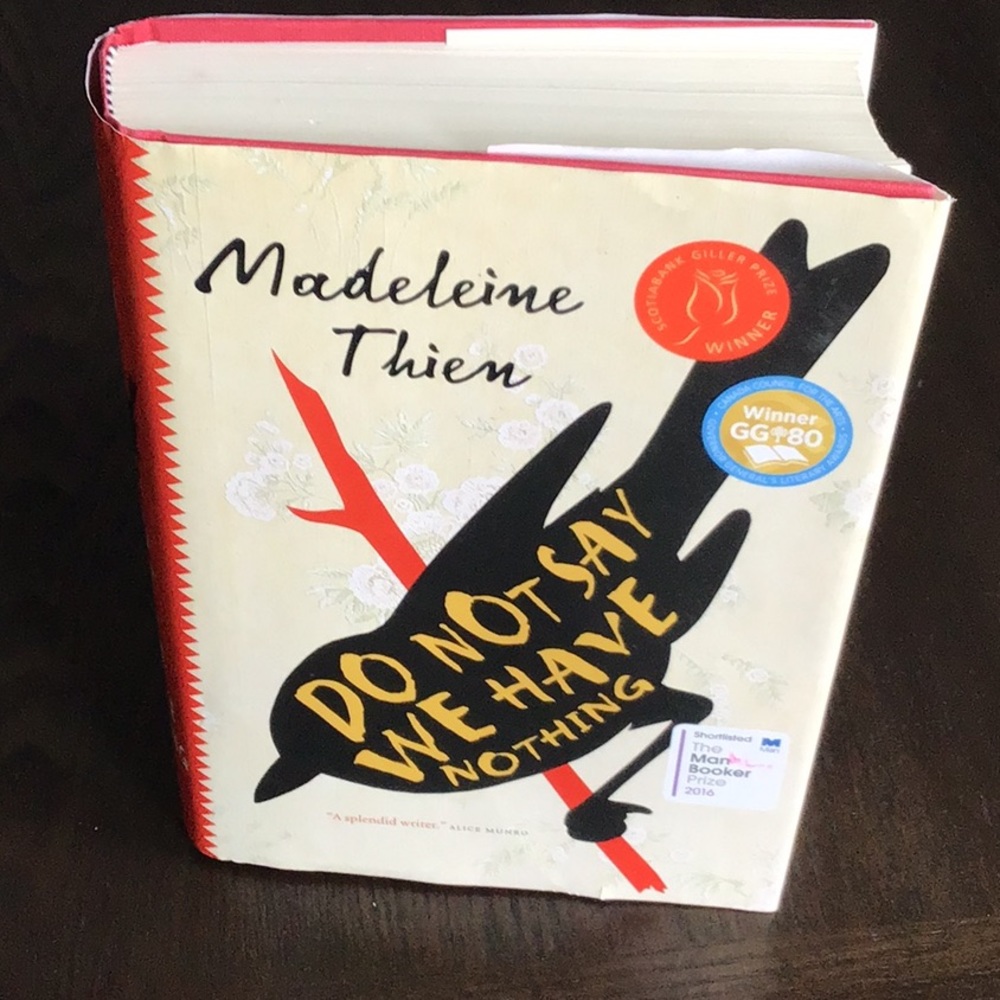 Do Not Say We Have Nothing hardcover book